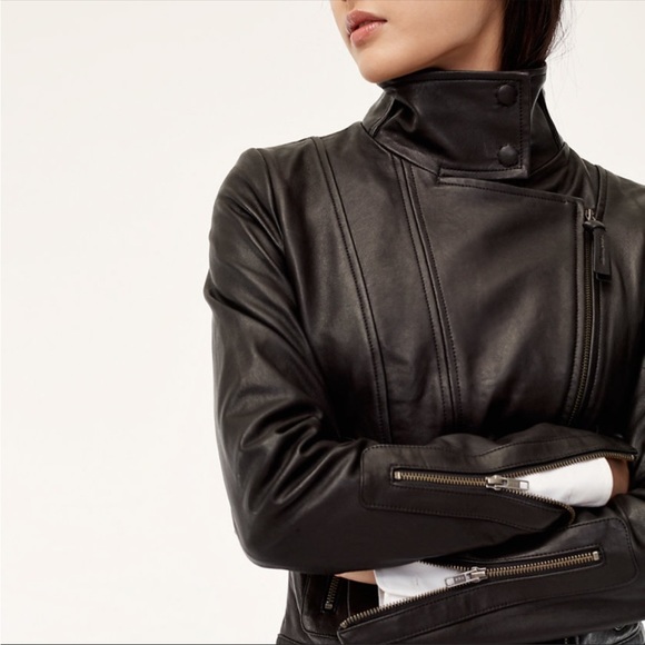 Mackage Kenya Leather Jacket Black XXS - Picture 4 of 9